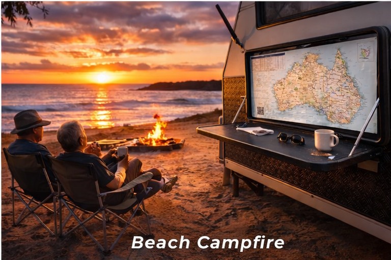 Caravan Picnic Table Map